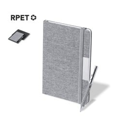 Wendam notitieboek - A5+ - rPET polyester - 100 vellen - inclusief balpen