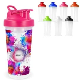 Shaker fles 700ml - kunststof - lekvrij