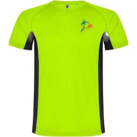 Shanghai sportshirt met korte mouwen voor heren-Fluor green, zwart