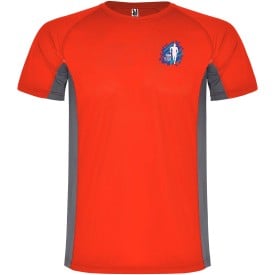 Shanghai sportshirt met korte mouwen voor heren-Rood, dark lead