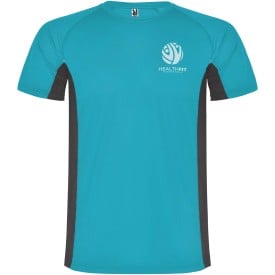 Shanghai sportshirt met korte mouwen voor heren-Turquoise, dark lead