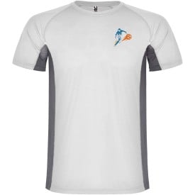 Shanghai sportshirt met korte mouwen voor heren-Wit, dark lead