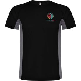 Shanghai sportshirt met korte mouwen voor heren-Zwart, dark lead