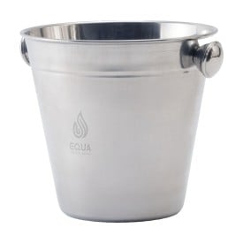 Shiny Stainless Steel Ice Bucket 1,4 L-Zilver