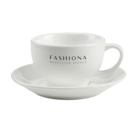 Sienna 210 ml kop en schotel-Wit