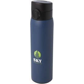 Sika 450 ml geïsoleerde fles van RCS-gecertificeerd gerecycled roestvrij staal-Oceaan blauw