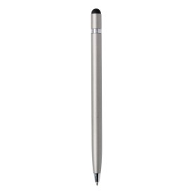 Simplistic stylus balpen - metaal - blauwe inkt