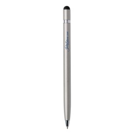 Simplistic stylus balpen - metaal - blauwe inkt
