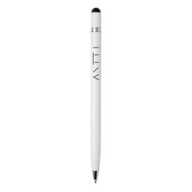 Simplistic stylus balpen - metaal - blauwe inkt