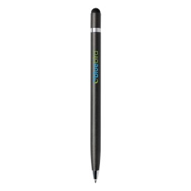 Simplistic stylus balpen - metaal - blauwe inkt