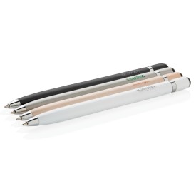 Simplistic stylus balpen - metaal - blauwe inkt