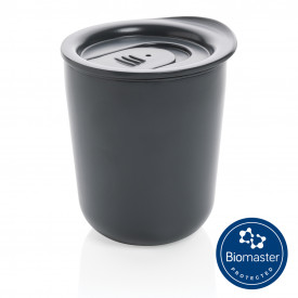 Simplistische antibactiële koffiebeker-Grijs