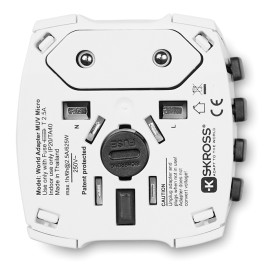Skross ® Reisadapter - kunststof - 2 polen