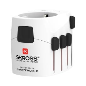 SKROSS Pro wereldreisadapter - kunststof - 3-polig