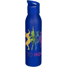Sky 650 ml RCS gerecyclede enkelwandige roestvrijstalen waterfles-Blauw