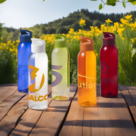 Sky drinkfles 650ml - tritan - transparant gekleurd