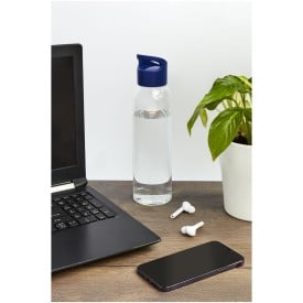 Sky drinkfles 650ml - tritan - transparant met gekleurde dop