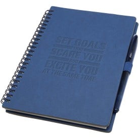Slate herbruikbaar notitieboek met harde kaft en pennen set (zwarte inkt).-Navy