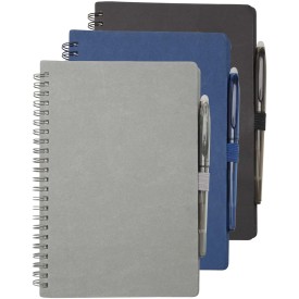Slate herbruikbaar notitieboek met harde kaft en pennen set (zwarte inkt).