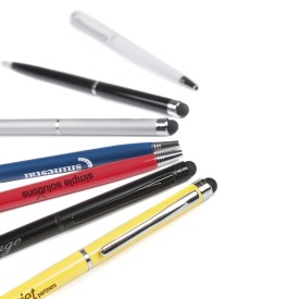 BIC® Sleek stylus pen - metaal - draai mechanisme - matte afwerking