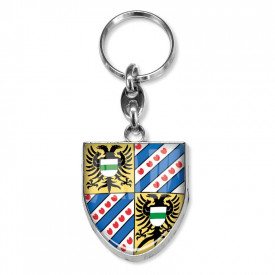 Sleutelhanger castle metal-Blanco