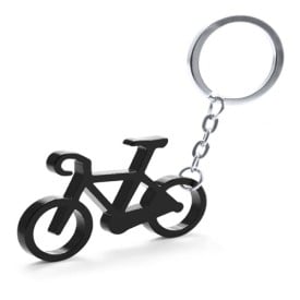 Fiets sleutelhanger - aluminium