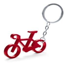 Fiets sleutelhanger - aluminium