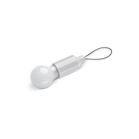 Sleutelhanger gloeilampje-Wit