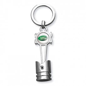 Zuiger sleutelhanger - metaal - met doming label