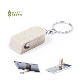 Peix sleutelhanger - tarwestro en ABS - 4.8 cm - telefoonstandaard - schermreiniger