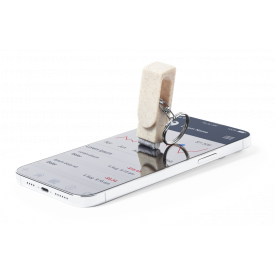 Peix sleutelhanger - tarwestro en ABS - 4.8 cm - telefoonstandaard - schermreiniger
