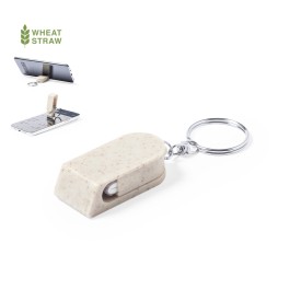 Peix sleutelhanger - tarwestro en ABS - 4.8 cm - telefoonstandaard - schermreiniger