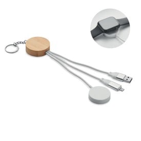 Sleutelhanger met 4-in-1 60W kabel