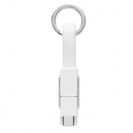 Key C sleutelhanger - metaal - 4 in 1 oplaadkabel