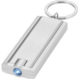Sleutelhanger met LED-lampje - kunststof - 6 cm