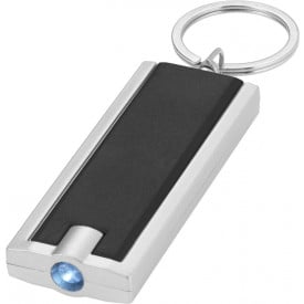 Sleutelhanger met lampje full color-Zwart