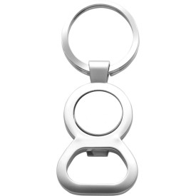 Soren sleutelhanger - metaal - 6.2 cm - flesopener - winkelwagenmuntje - geschenkverpakking