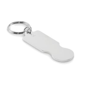 Sleutelhanger met winkelwagenmuntj