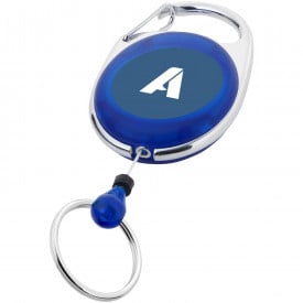 Sleutelhanger / Rollerclip-Blauw-zonder opdruk