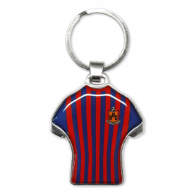 Sleutelhanger shirt metal-Blanco