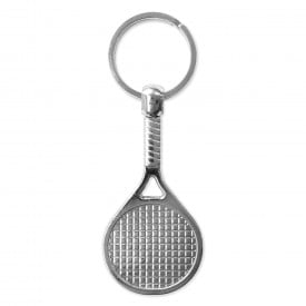 Sleutelhanger tennis metal-Blanco