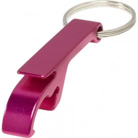 Sleutelhanger Tom met fles- en blikopener -Magenta