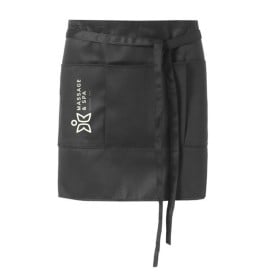 Lega korte schort - 90x40 cm - polyester/katoen - 240 g/m² - met drie zakken