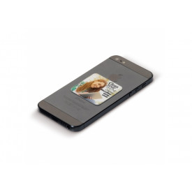 Smartphone schoonmaakdoekje sticky - microvezel - 3.5x3.5 cm -