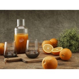 Smokey karaf 1.25L - glas - kurken dop