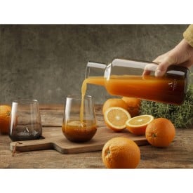 Smokey karaf 1.25L - glas - kurken dop