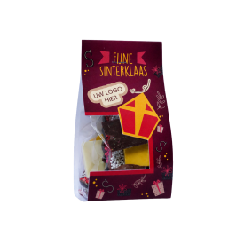 Smulzakje Sintmix + logo-Melk, wit en puur