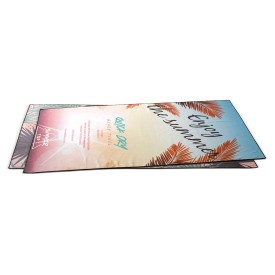 Sneldrogende strandhanddoek met custom-made print