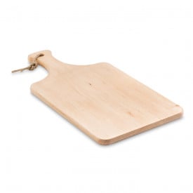 Snijplank 37 x 18 cm - elzenhout - met handvat en koord