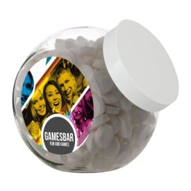Snoeppot grote glazen pot